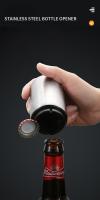 Abrebotellas automático - Sacacorchos de metal premium sin marcas, innovador abridor de cerveza de acero inoxidable y regalo - details 0