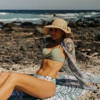 Conjunto de Bikini de 3 piezas para Mujer, Túnica Para La Playa, traje de baño Sexy, ropa de Playa de Verano - details 2