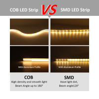 Tiras LED COB CCT 24V DC12V 608LEDs FCOB Luz Dimmable Doble Color 10MM PCB 1M 3M 5M Alta Densidad Flexibles Ra90 Cinta Lineal - details 8