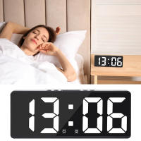 BIT Reloj despertador LED multifunción para dormitorio de estudiantes, pequeña alarma, indicador de fecha y temperatura, despertador multigrupo - details 1