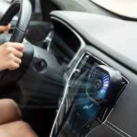 Ventilador de coche powerful y Silencioso para escape de aire with Luz USB - Mini refrigerador múltiple para el interior del coche - details 0