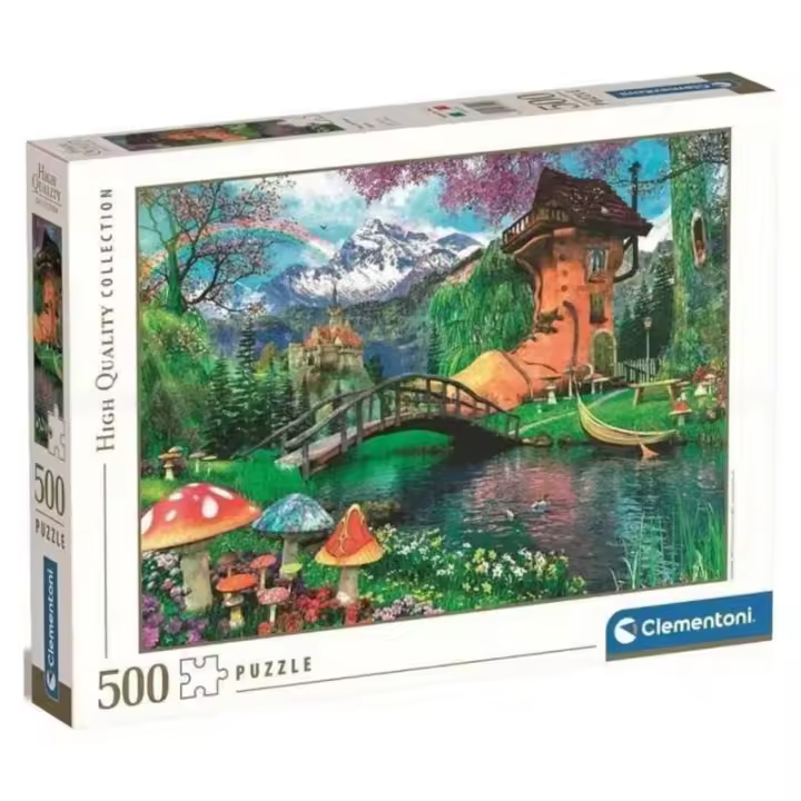 Puzzle 500 piezas La Vieja Casa de Zapato Clementoni - 1