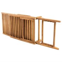 vidaXL Tumbona de madera maciza de teca Sillas de Exterior Ideal para jardín, playa, piscina, terraza Tumbona Piscina Tumbonas Playa Tumbonas Jardín Exterior - details 2