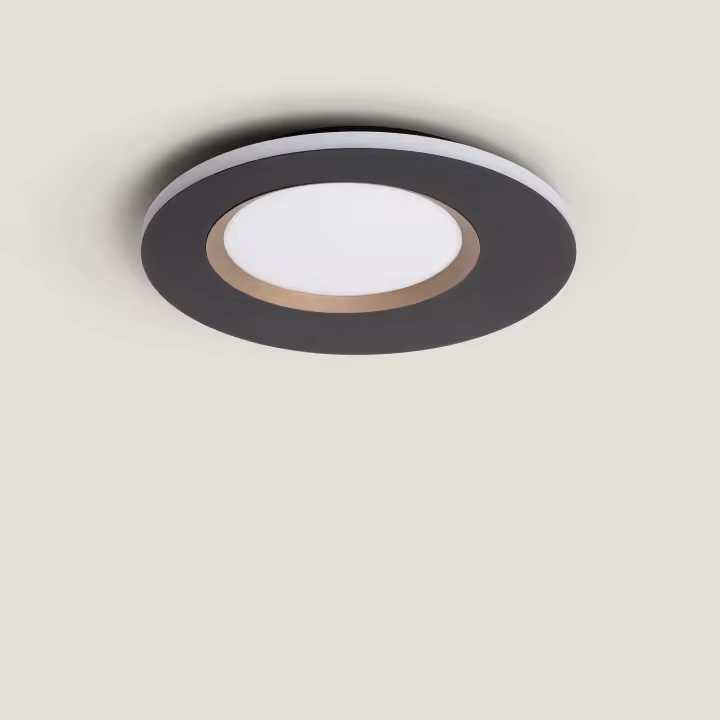 Plafón de Techo LED 30W Metal Taska S- Blanco Cálido-Acero- 52.5 mm x Ø400 mm- IP20- Garantía 3 Años-1375 lm - 1
