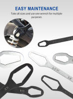Llave De Desarmar Doble Extremo Multifuncional 3-17mm Y Hexagonal Sólida 8-22mm Para Apretar Tornillos Y Tornillos De Varios Diámetros - details 2