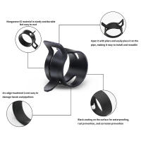 Kit De 100 Piezas De Abrazaderas De Tubo Para Combustible Aceite Agua Negro Q673B 6-17/6-22mm Clip De Spring De Vacío Metal Estándar Para Reparación De Plomería - details 5