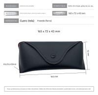 Caja para gafas, caja para gafas, negra, simple, portátil, con cubierta superior e inferior, embalaje antipresión, caja de almacenamiento, caja para gafas de sol - details 2