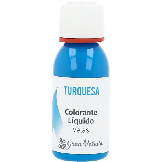 Colorante Líquido Turquesa para Velas | Tinte Azul Intenso para Parafina en Tonos Vibrantes | Fácil de Usar y Altamente Concentrado | Envase de - 1