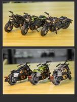 Modelo De Motocicleta De Escala 1:12 Sportster S De Aleación De Metal Con Absorción De Choque Y Luz Giratoria Para Niños Regalo - details 14