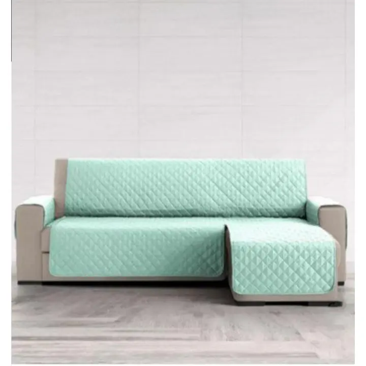 Yumo house-YUMO HOUSE-Cubre sofá Acolchado chaise Longue Reversible 240cm o 280cm-Hecho en España-con Bolsillo Lateral-Funda sofá Acolchado chaise Longue Reversible - 1