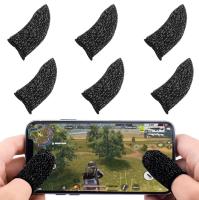 UNO' 6 UDS Guantes de Dedo para Juego Movil, Funda Controller de Dedo de Pantalla táctil Gaming Transpirable Anti-Sudor sensibles, Manga de Dedo Ideal para Juegos movil PUGB, Arena of Valor, Etc. - details 0