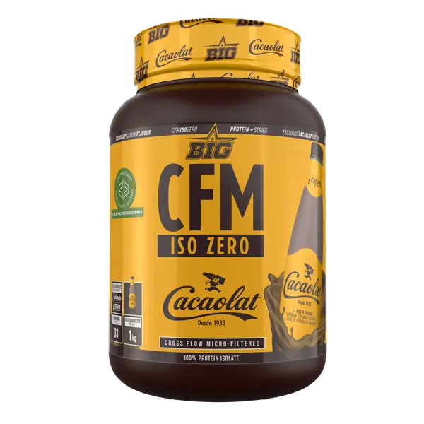 Big Proteína CFM ISO ZERO sabor CACAOLAT original - Proteína 100% aislada de calidad superior 1Kg - 1