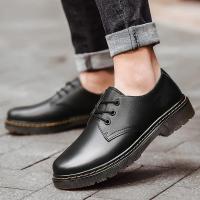Botas Oxfords de los hombres Zapatos de vestir formales del Dedo del Pie Redondo antideslizante Cómode Zapato de trabajo para hombre - details 2