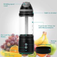Licuadora y exprimidor de 6 cuchillas Mini - Carga USB, pantalla digital de 3 velocidades, cuchillas de acero inoxidable para smoothies, batidos y jugos frescos - Portátil, ideal para camping, viajes y regalos, Camping Essentials | Gadget de cocina modern - details 3