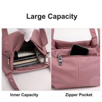 Bolso Bandolera De Nylon De Color Sólido Para Mujer Bolso De Ma Casual Ligero Y Resistente Al Agua Con Asa De Hombro - details 2