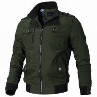 Chaqueta Táctica Militar Para Hombres Primavera Otoño Invierno Chaqueta Piloto De Algodón Estilo Militar Ajustada Para Senderismo - details 8