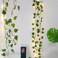 Luces De Vine Artificial Flor Y Hoja Verde Para Adornos Navideños Decoración De Hogar Luz Fairy Piloto Incluido Para Bodas - details 13
