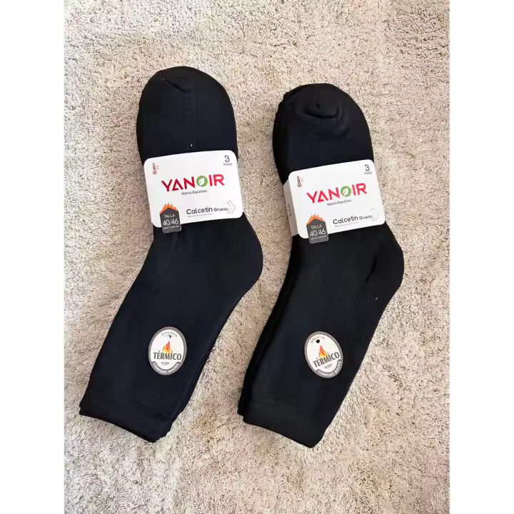 Calcetines Termicos para Hombre mujer, 6 Pares Gruesos y Cálidos Calcetines de Lana, Diseño Suave y Acogedor de Rizo Completo, Cómodos Calcetines Transpirables para Invierno Frío,  calcetines grueso termico ，super confort ，Talla 36-45 estampado y liso - 1