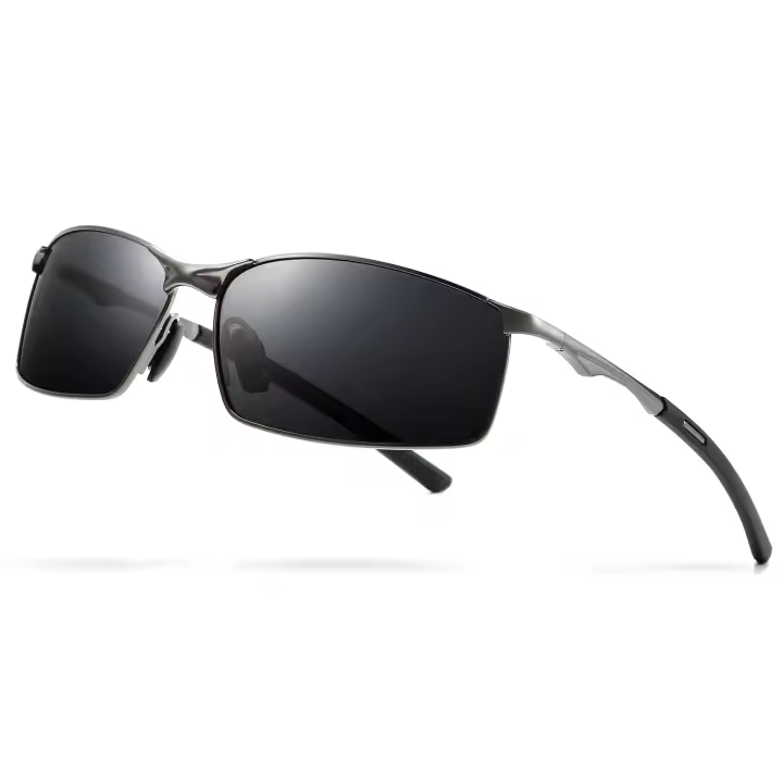 Gafas de Sol polarizadas para hombre para Aire Libre, Montura metálica, Protección UV400, antideslumbrantes, reducen la fatiga ocular. - 1