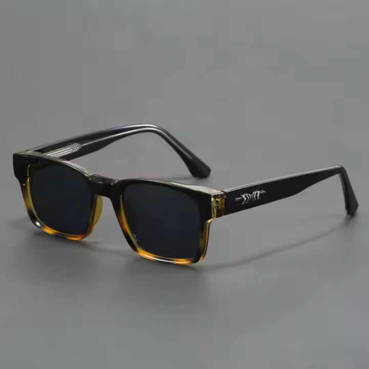 Gafas De Sol Polarizadas Cuadradas De Calidad Para Hombres Y Mujeres Con Corazón De Metal UV400 Para Viajes Senderismo Playa Pesca Lentes De Polipropileno - 1