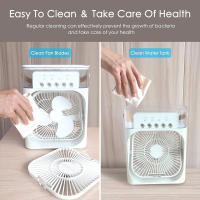 Ventilador De Escritorio Portátil Humidificador Y Aire Acondicionado USB Para Oficina Y Dormitorio Con 3 Velocidades De Ventilación Y Función De Spraying - details 5