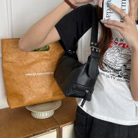 Bolso De Hombro Para Mujer Estilo Y2K Minimalista Bolso De Motocicleta Moda Callejera Con Cierre De Cremallera Material PU - details 9