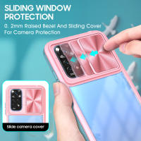 Funda Transparente Antigolpes Para Redmi Note 12 11 10 9 11E 11S 10T 4G 5G pro Max Con Protección De Cámara Slide Metal Compatible Con XIAOMI - details 2