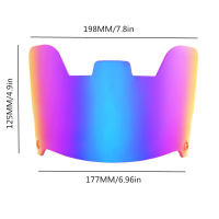 Visera De Gafas De Fútbol Universal Imitación Electroplata Arcoíris Protección Ocular Resistente a Rayones Fácil De Instalar - details 5
