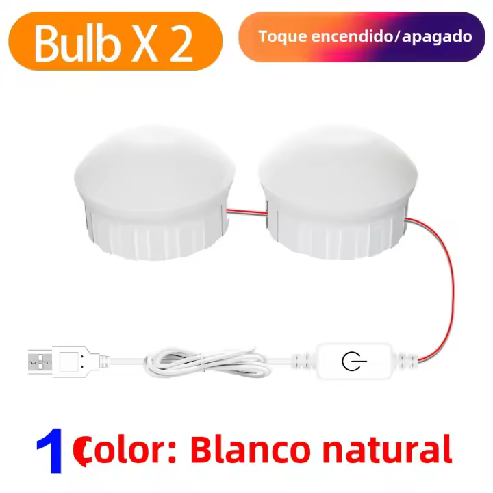 Espejo De Maquillaje Con Luz LED Para Baño Y Dormitorio Lámpara De Vestíbulo Sin Escala Dimmer Luz De Noche Para Mesa De Vestir Decoración De Habitación - 1