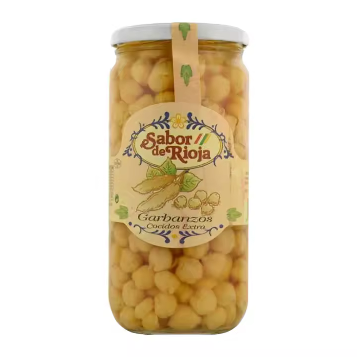 Garbanzos cocidos extra Sabor de Rioja 660 g x12 Total 7,920 kg - 1