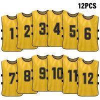 Chalecos De Deporte Para Niños 6/12PCS Camisetas De Fútbol Rápidas Secado Uniforme De Equipo De Baloncesto Entrenamiento Con Números - details 15