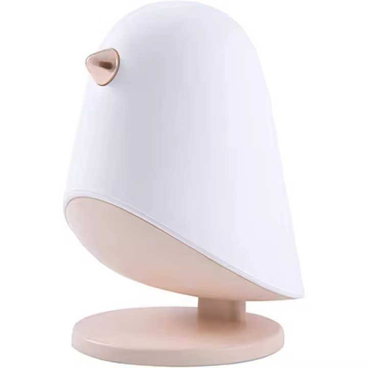 Ruido blanco al dormir con mando a distancia, luz nocturna de silicona recargable, duradera, tres tomas de cambio de color, detector de movimiento (blanco, talla única) - 1