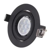 Anillo De Iluminación LED RECESO GU10MR16 Negro Aluminio 10/20/PCS Soporte Para Lámpara De Punto Fijo De Luz De Spot - details 2