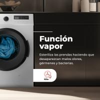Lavadora 7 kg clase A carga frontal EVVO Terra 7, 1200 rpm, Motor Inverter, 15 programas, Lavado Rápido 15', Inicio diferido - details 2