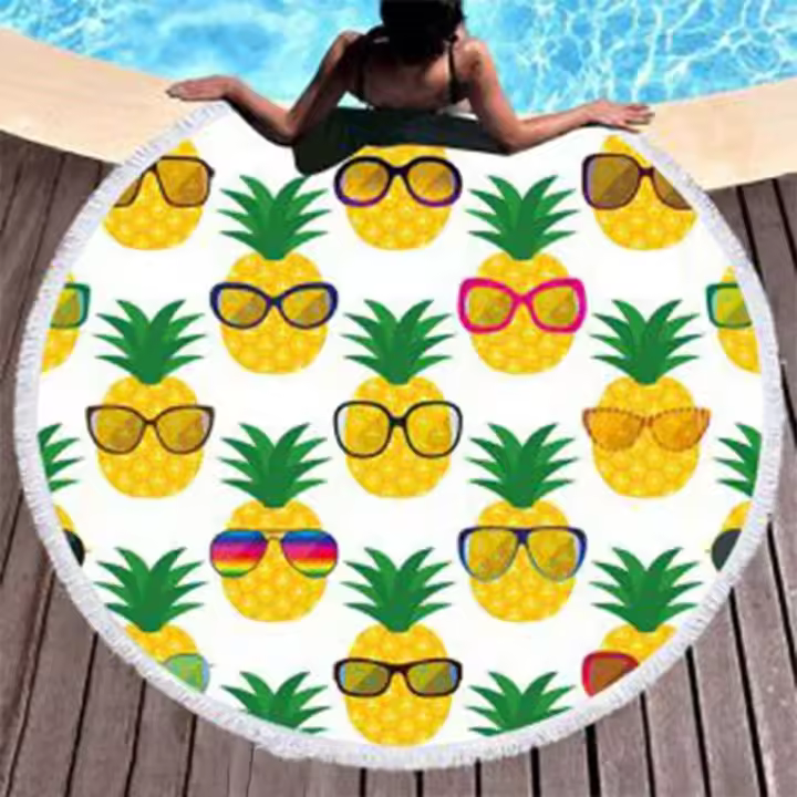 PLUSHOME Toalla de Playa Rectangular 90x170cm de Microfibra Alta Calidad - 1