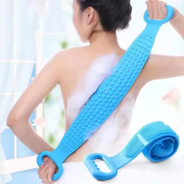 Esponja De Baño De Silicona Para Masaje Y Exfoliación Cepillo De Limpieza Corporal Para Ducha Y Lavar El Cuerpo Accesorio De Baño - 1