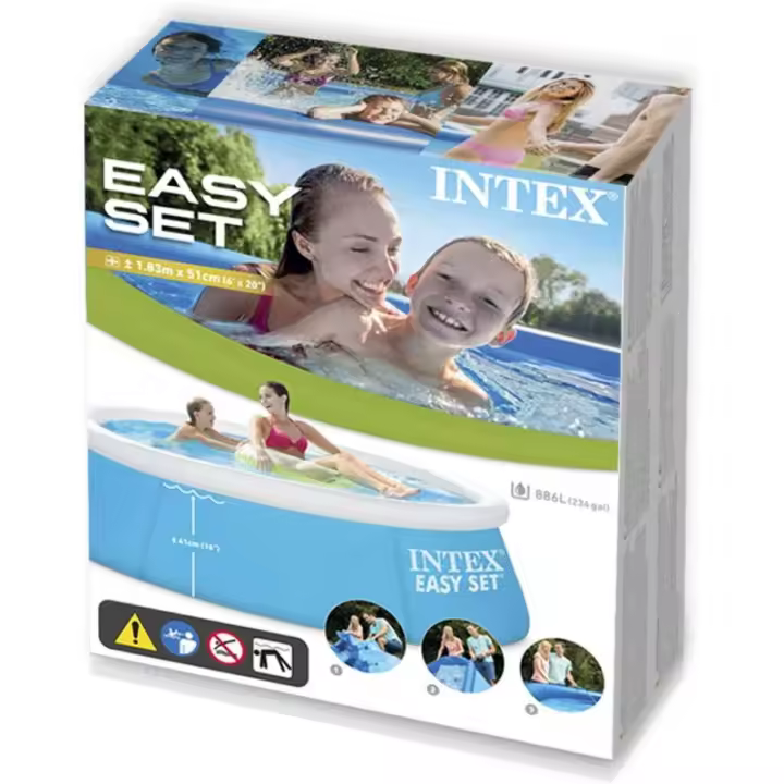 Piscina Hinchable Intex Easy Set 183x51cm 880L - Resistente y Fácil de Instalar - 1