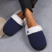Zapatillas Casuales De Pelo Fluffy Para Mujer Invierno Plush Interior Zapatos De Mujer 2025 Plataforma Calientes Tallas Grandes Pareja Planas - details 30