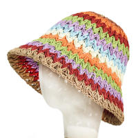 Sombrero De Paja Plegable Para Mujer Protección UV Sombrero De Playa Y Viaje Al Aire Libre Sombrero De Pescador Con Alas Anchas Estilo Panama Gorra De Baño - details 5