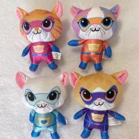 Muñeco De Peluche Suave Y Transparente Super Kitty Team Para Niños Juguete De Gatito Azul Verde Y Amarillo Regalo Navideño - details 0