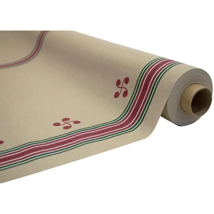 Mantel Hulehule Tex - Ameztoy  Anti manchas Tela Resinada Fácil Limpieza Estampado Lauburu - 1