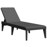 vidaXL Tumbona de PP capuchino 186x60x29 cm Blanco, Capuchino, Marrón Sillas de Exterior Ideal para jardín, playa, piscina, terraza Tumbona Piscina Tumbonas Playa Tumbonas Jardín Exterior - details 4