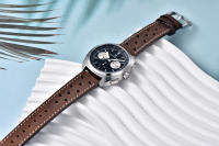 Reloj De Pulsera De Cuarzo PAGANI DESIGN Para Hombre Dial De Oso Deportivo Retro Acero Inoxidable Cronógrafo Resistente Al Agua Con Manecillas Luminosas Corona Ajustable Cristal De Zafiro - details 6