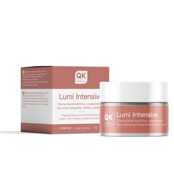 QKnatur Crema Facial Lumi Intensive 50ml - Nutritiva - Para piel seca - Con Rosa Mosqueta, Caléndula y Karité - Día y… — oferta en Miravia