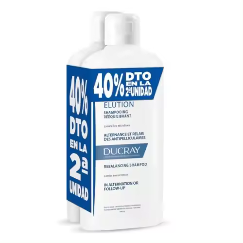 Ducray Elución Duplo Champú 2x400 ml - 1