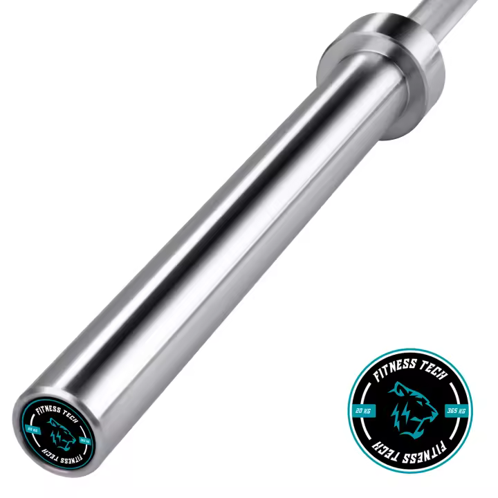 Fitness Tech Barra Olímpica  2.2m * 50mm 4 rodamientos 365kg Barras para peso libre - 1