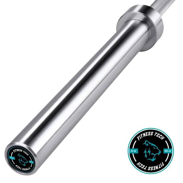 Fitness Tech Barra Olímpica  2.2m * 50mm 4 rodamientos 365kg Barras para peso libre - 1