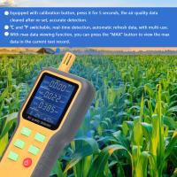 Monitor De Calidad Del Aire Portátil 5 En 1 Medidor De CO2 TVOC HCHO Con Pantalla LCD Retroiluminada Medidor De Temperatura Y Humedad - details 2