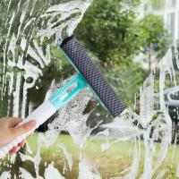 Cepillo De Limpieza De Ventanas 3 En 1 Con Botella De Agua Escobilla Para Vidrio Herramienta De Limpieza Doméstica Multifuncional Colgable Verde Blanco Rosa - details 1