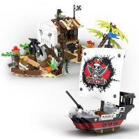 Kit De Construcción De Barco Pirata MOC Bloques De Construcción Creativos Regalos Para Adolescentes Y Adultos 578 Piezas - details 0